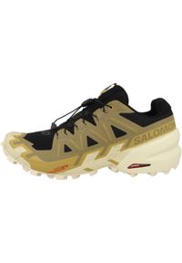 salomon - Buty do biegania męskie Salomon Speedcross 6. Kolor: czarny, żółty, wielokolorowy. Materiał: materiał, syntetyk. Model: Salomon Speedcross