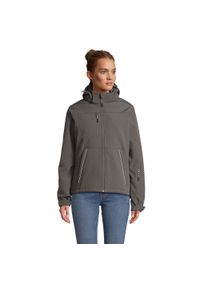 SOL'S - Kurtka Damska Rock Padded Soft Shell. Kolor: wielokolorowy, szary, brązowy