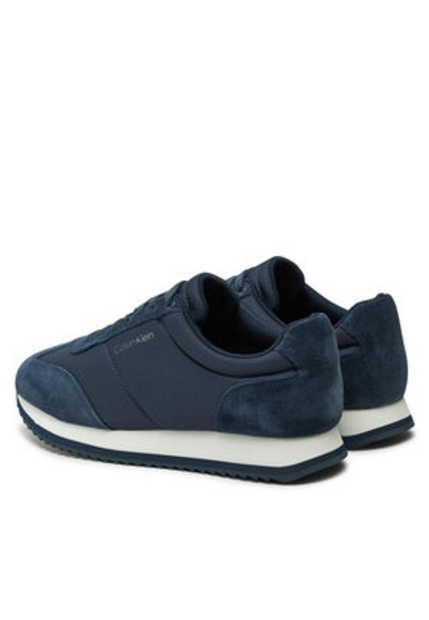 Calvin Klein Sneakersy HM0HM01667 Granatowy. Kolor: niebieski. Materiał: skóra