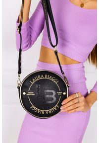 Laura Biaggi - Czarna torebka mała okrągła laura biaggi js143. Kolor: czarny #2