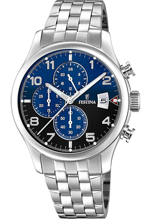 Zegarek Festina Zegarek męski Festina F20374-8 srebrny. Kolor: srebrny