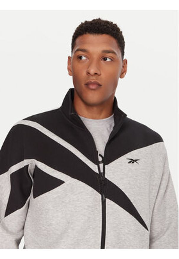Reebok Bluza RK25142CCM Szary Regular Fit. Kolor: szary. Materiał: bawełna