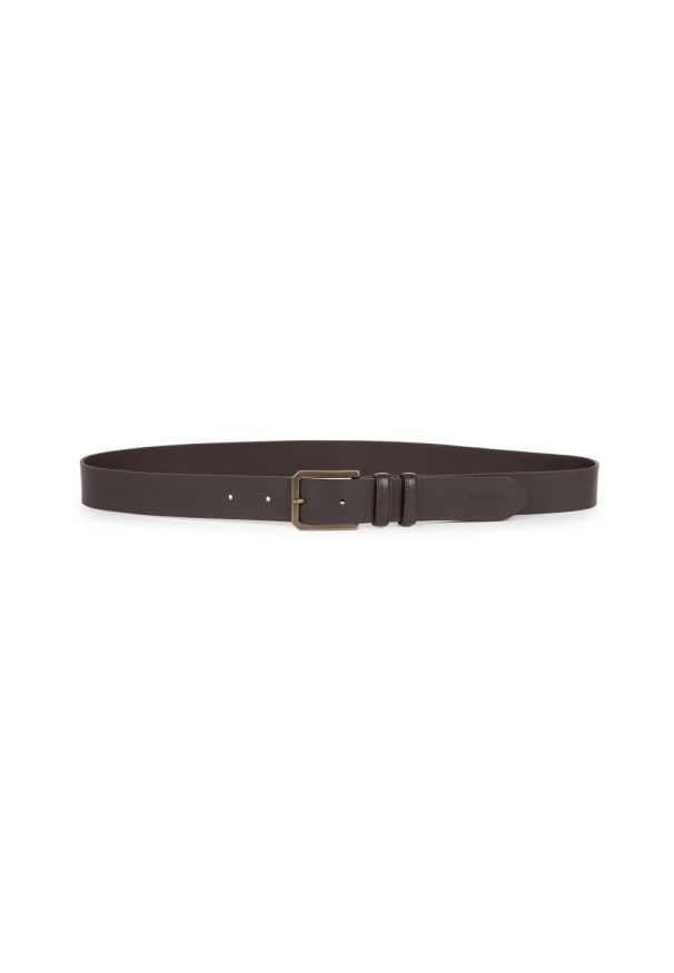 Wrangler - MESKI PASEK WRANGLER SLIM BELT BROWN 112344043