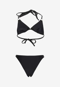 Renee - Czarne Bikini 2-Częściowe Majtki Figi i Biustonosz Wiązany na Plecach Calix. Kolor: czarny #5