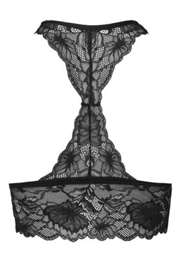 Hunkemöller Biustonosz top Stormi 300738 Czarny. Kolor: czarny. Materiał: syntetyk
