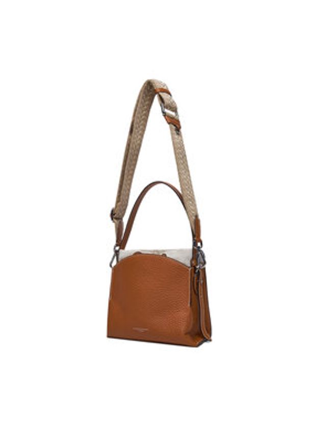 Gianni Chiarini Torebka Asia BS 11235 RNGDBL-NAETN Brązowy. Kolor: brązowy. Materiał: skórzane