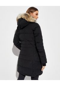 CANADA GOOSE - Czarna kurtka Lorette. Kolor: czarny. Materiał: wełna, materiał, futro. Wzór: aplikacja. Sezon: zima. Styl: elegancki, klasyczny #5