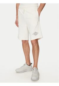 Hugo - HUGO Szorty sportowe Damtus 50534953 Écru Relaxed Fit. Kolor: kremowy. Materiał: bawełna. Styl: sportowy #1