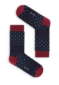 Volcano - Skarpety męskie w kropki A-PIT. Materiał: materiał. Wzór: kropki #1