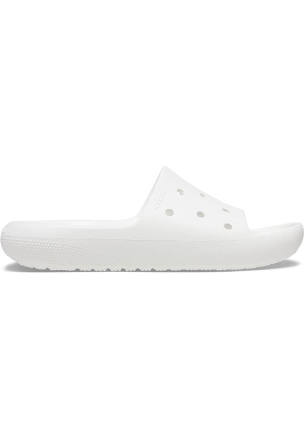 Crocs Classic Slide 2.0. Okazja: na plażę. Kolor: biały. Styl: klasyczny