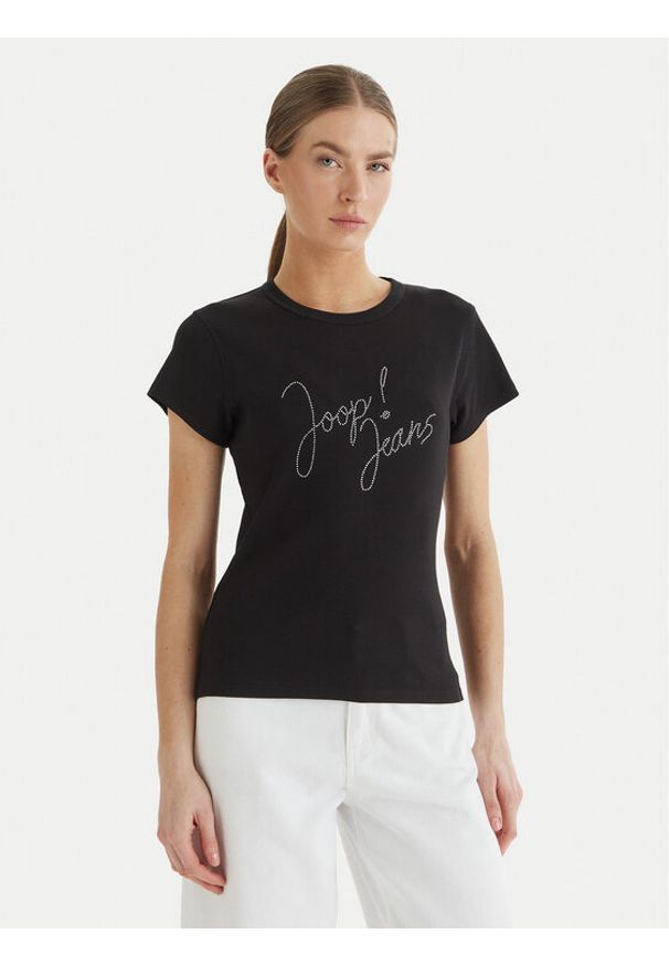 JOOP! Jeans T-Shirt Tineta 10019315 30102094 Czarny Regular Fit. Kolor: czarny. Materiał: bawełna