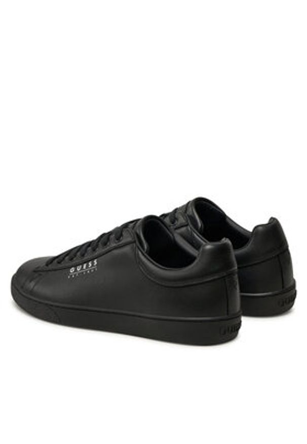 Guess Sneakersy Nola FMTNOL ELE12 Czarny. Kolor: czarny. Materiał: skóra