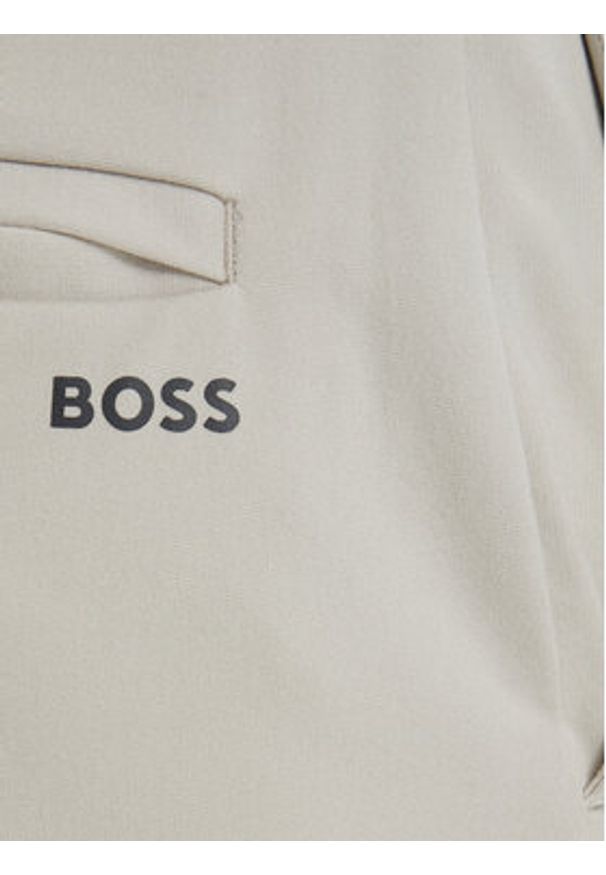 BOSS Szorty materiałowe S_Commuter-J 50511436 Beżowy jasny Slim Fit. Kolor: beżowy. Materiał: wiskoza