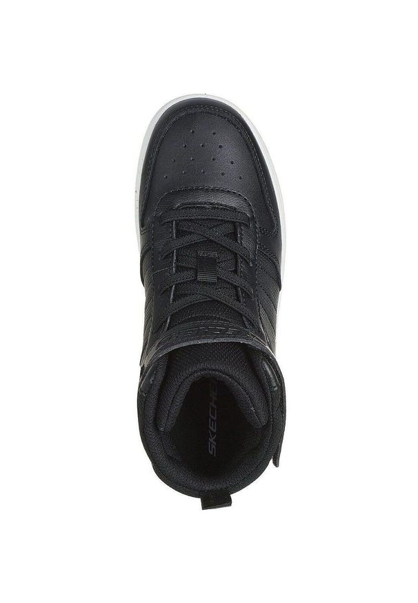 skechers - Adidasy Skechers Smooth Street - Vorrez, Dzieci. Okazja: na uczelnię. Kolor: czarny. Materiał: skóra ekologiczna, materiał. Model: Skechers Sport. Sport: joga i pilates