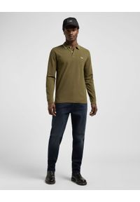 Lee - MESKA KOSZULKA LEE LS PIQUE POLO ARMY GREEN 112370566. Typ kołnierza: polo #3
