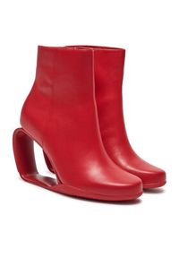 United Nude Botki Mobius Bootie 10858832192 Czerwony. Kolor: czerwony. Materiał: skóra #5