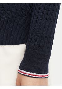 Beverly Hills Polo Club Sweter P-SS26W-M537390 Granatowy Regular Fit. Typ kołnierza: polo. Kolor: niebieski. Materiał: bawełna #2