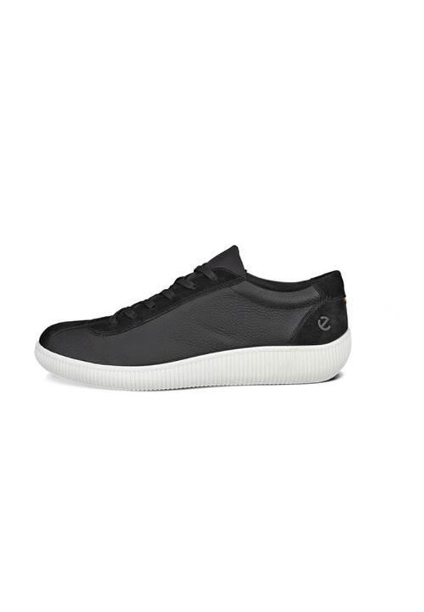 ecco - Buty do chodzenia męskie Ecco Soft Zero. Kolor: czarny. Materiał: skóra. Szerokość cholewki: normalna. Sport: turystyka piesza