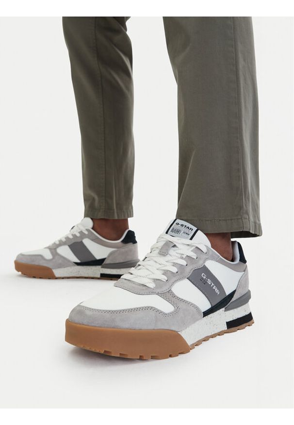 G-Star RAW - G-Star Raw Sneakersy EO-MILAN-01 Szary. Kolor: szary. Materiał: skóra, zamsz