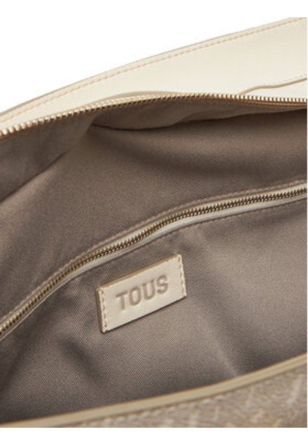 Tous - TOUS Torebka Buckles Silhouette 2002201901 Beżowy. Kolor: beżowy. Materiał: skórzane