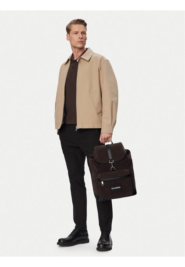 Karl Lagerfeld - KARL LAGERFELD Plecak B2M30194 Brązowy ciemny. Kolor: brązowy. Materiał: skóra
