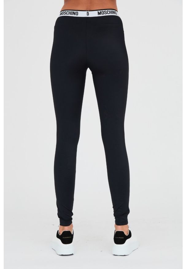 MOSCHINO Czarne damskie legginsy, Rozmiar S. Kolor: czarny