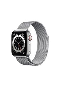 APPLE Watch Series 6 GPS + Cellular, 40mm Silver Stainless Steel Case with Silver Milanese Loop #1