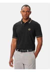 BOSS Polo Paddy_The_Open-26 50566997 Czarny Regular Fit. Typ kołnierza: polo. Kolor: czarny. Materiał: bawełna #1