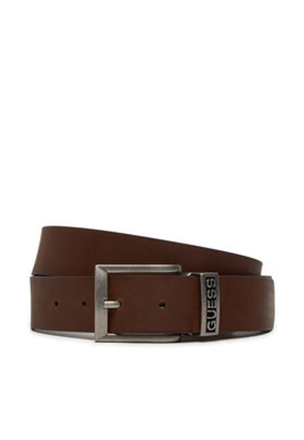 Guess Pasek Męski M4BZ34 L0OK0 Czarny. Kolor: czarny. Materiał: skóra