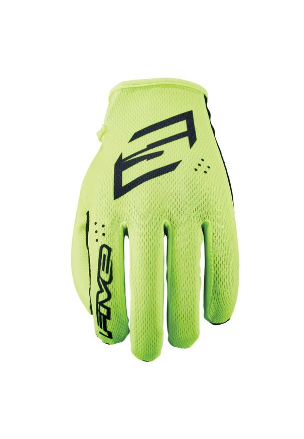 FIVE GLOVES - Rękawiczki XR-RIDE - FLUO-ŻÓŁTE - M/9. Kolor: żółty. Materiał: skóra. Sport: kolarstwo