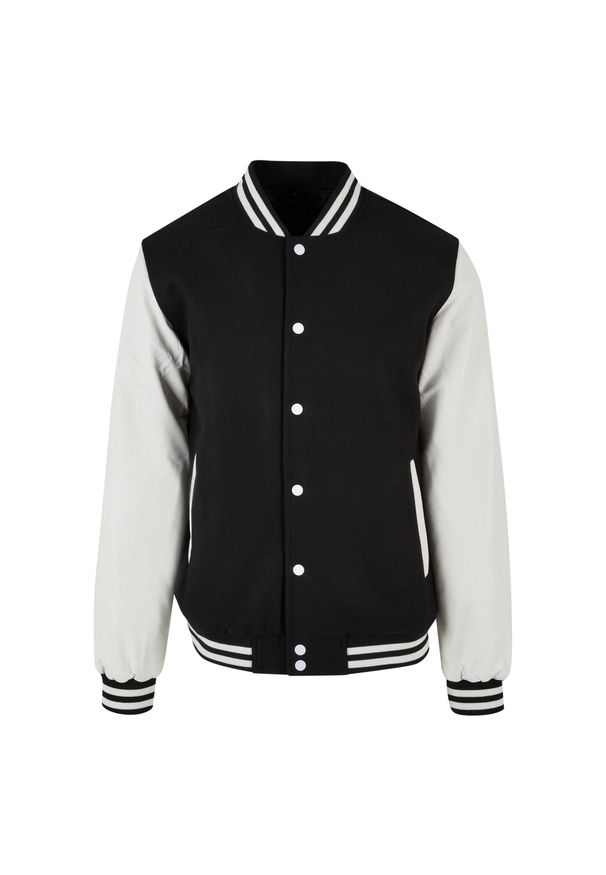 BUILD YOUR BRAND - Kurtka Unisex Old School College Varsity Dla Dorosłych. Kolor: biały, wielokolorowy, czarny