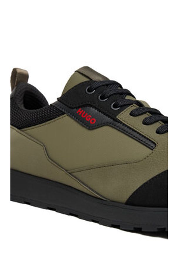 Hugo - HUGO Sneakersy Icelin 50552643 Khaki. Kolor: brązowy. Materiał: materiał
