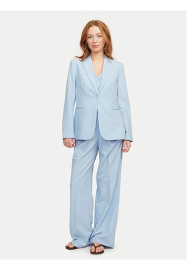JJXX Marynarka Ellis 12259275 Błękitny Regular Fit. Kolor: niebieski. Materiał: syntetyk