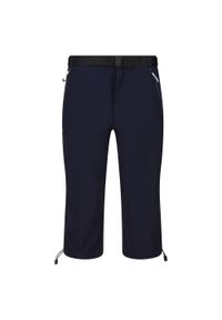 Regatta - Męskie Spodenki Xert Stretch III Stretch Active Capri Shorts. Kolor: niebieski