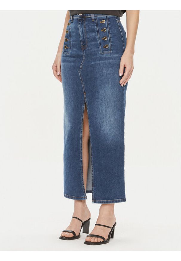 ViCOLO Spódnica jeansowa DB5056 Niebieski Regular Fit. Kolor: niebieski. Materiał: bawełna