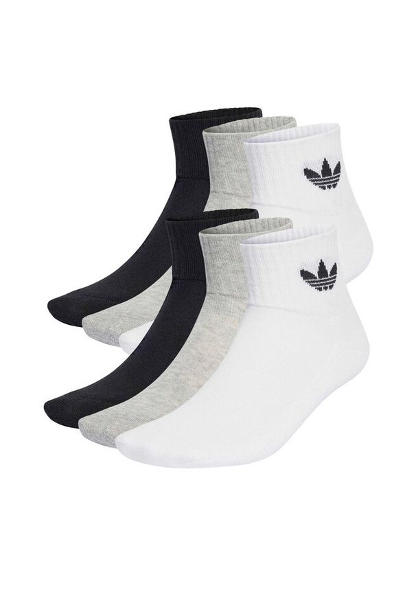 Adidas - Zestaw 3 par wysokich skarpet unisex adidas. Wzór: kolorowy