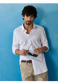 Sinsay - Bawełniana koszula - biały. Kolor: biały. Materiał: bawełna #1