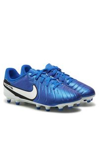 Nike Buty do piłki nożnej Jr Legend 10 Academy FG/MG DV4348 400 Niebieski. Kolor: niebieski. Materiał: skóra #4