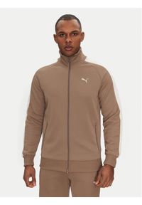 Puma Bluza T7 Always On 629587 Beżowy Regular Fit. Kolor: beżowy. Materiał: syntetyk