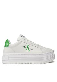 Sneakersy Calvin Klein Jeans. Kolor: biały