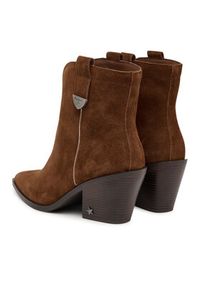 Pepe Jeans Kowbojki Gina City W PLS500013 Brązowy. Kolor: brązowy. Materiał: zamsz, skóra #5