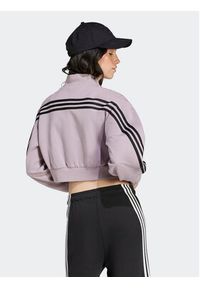 Adidas - adidas Bluza Future Icons 3-Stripes IS3652 Fioletowy Loose Fit. Kolor: fioletowy. Materiał: bawełna #2