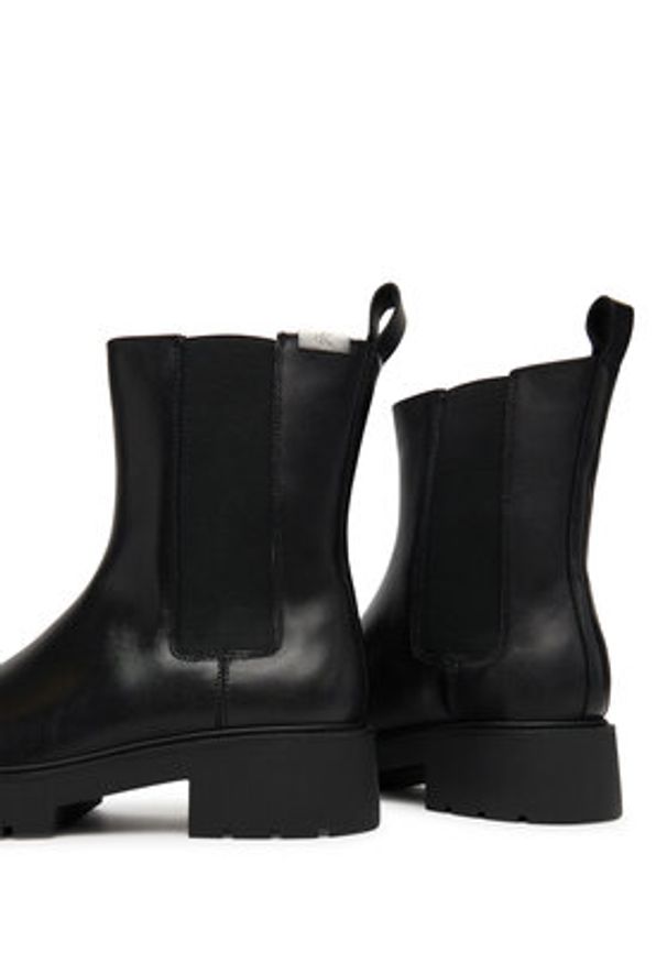 Calvin Klein Jeans Sztyblety Combat Mid Chelsea Boot Hw Lth YW0YW01869 Czarny. Kolor: czarny. Materiał: skóra