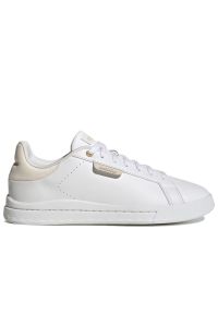 Adidas - Buty adidas Silk Court GY9255 - białe. Kolor: biały. Materiał: skóra, syntetyk. Szerokość cholewki: normalna. Wzór: gładki, aplikacja. Sport: tenis #1