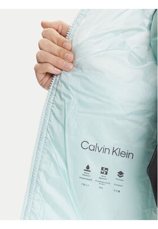 Calvin Klein Jeans Kurtka przejściowa LV047C510G Błękitny Regular Fit. Kolor: niebieski. Materiał: syntetyk