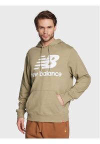 New Balance Bluza Essentials Stacked Logo MT03558 Zielony Relaxed Fit. Kolor: zielony. Materiał: syntetyk, bawełna