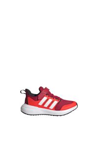 Buty do chodzenia dla dzieci Adidas FortaRun 2.0 Cloudfoam Elastic Lace. Kolor: biały, wielokolorowy, czerwony. Materiał: materiał. Model: Adidas Cloudfoam. Sport: turystyka piesza