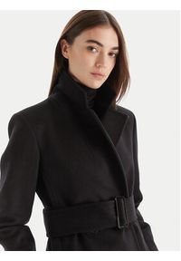 Patrizia Pepe Płaszcz wełniany 2O0195 A171 Czarny Regular Fit. Kolor: czarny. Materiał: wełna