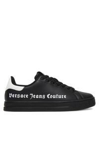 Versace Jeans Couture Sneakersy 80YA3SKC Czarny. Kolor: czarny. Materiał: skóra #1