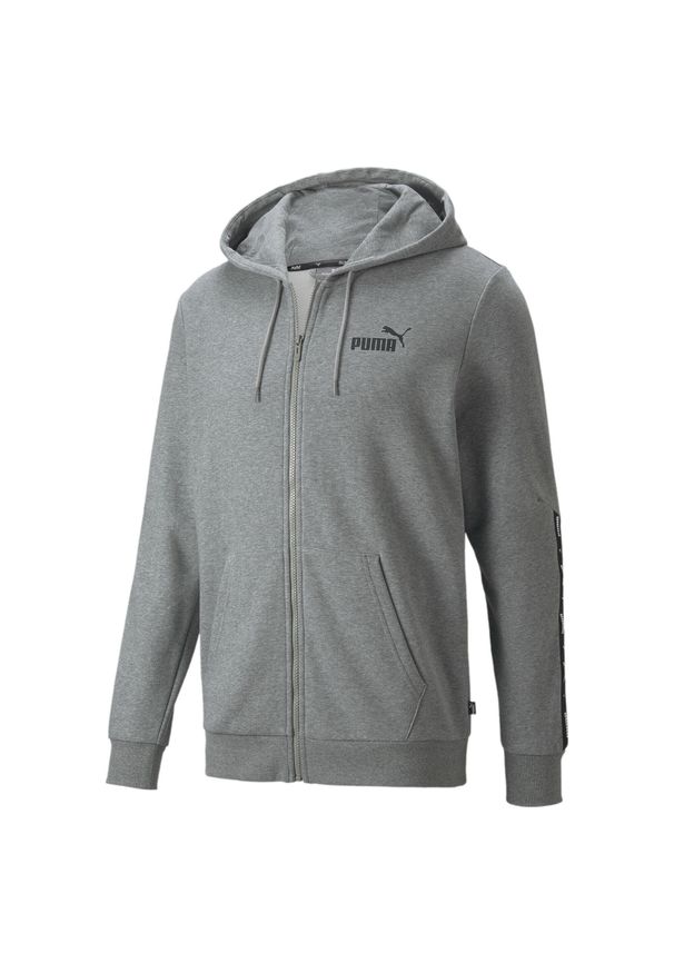 Bluza treningowa męska Puma ESS+ Tape Full-Zip Hoodie TR. Kolor: szary